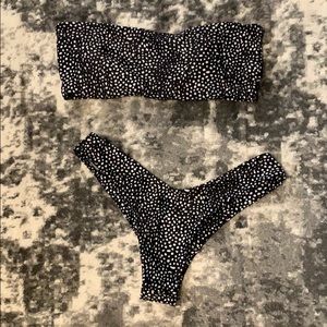 2 piece, bandeau bikini